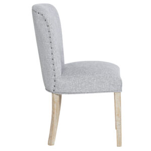 Nailheads decorated Solid wood Upholstered Dining Chair DC 8327