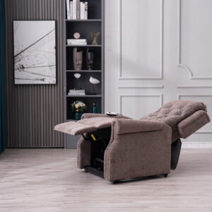 Wooden & Fabric Upholstered Power Lift Chair # 8029