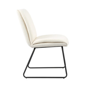 Fabric upholstered metal dining chair KDC1041